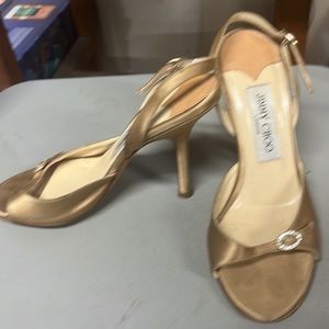 Gold Jimmy Choo heels